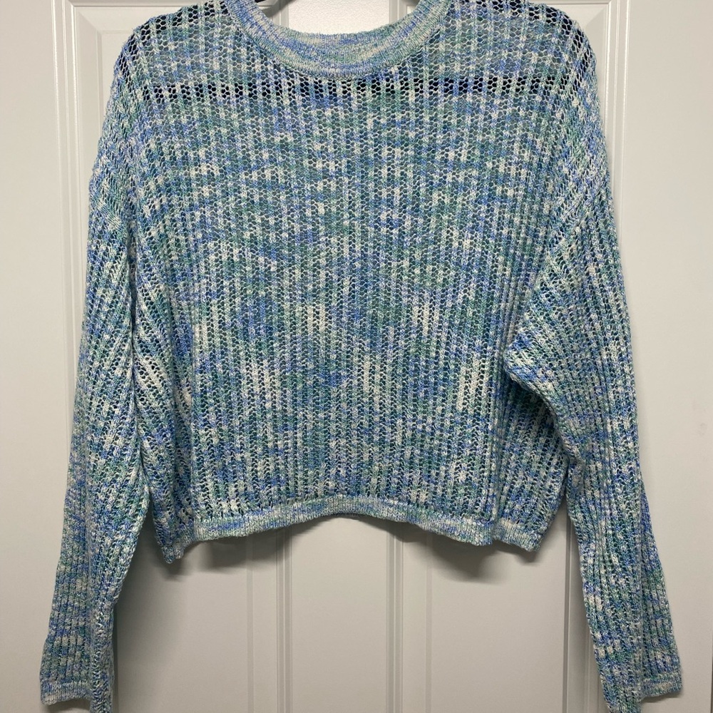Promesa Multicolor Open Knit Oversized Sweater